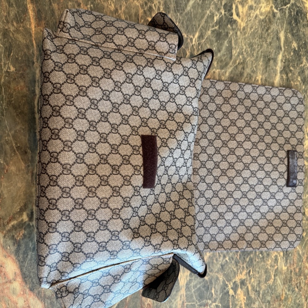 Gucci Monogram Diaper Bag - Picture 5 of 13